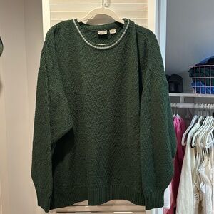 vintage green sweater
